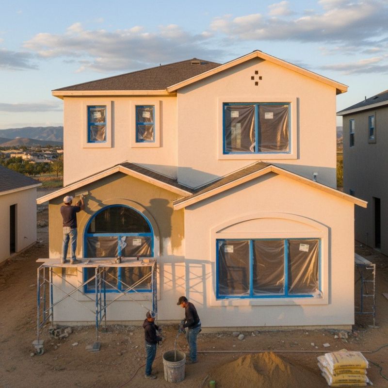 Residential Stucco Service detail